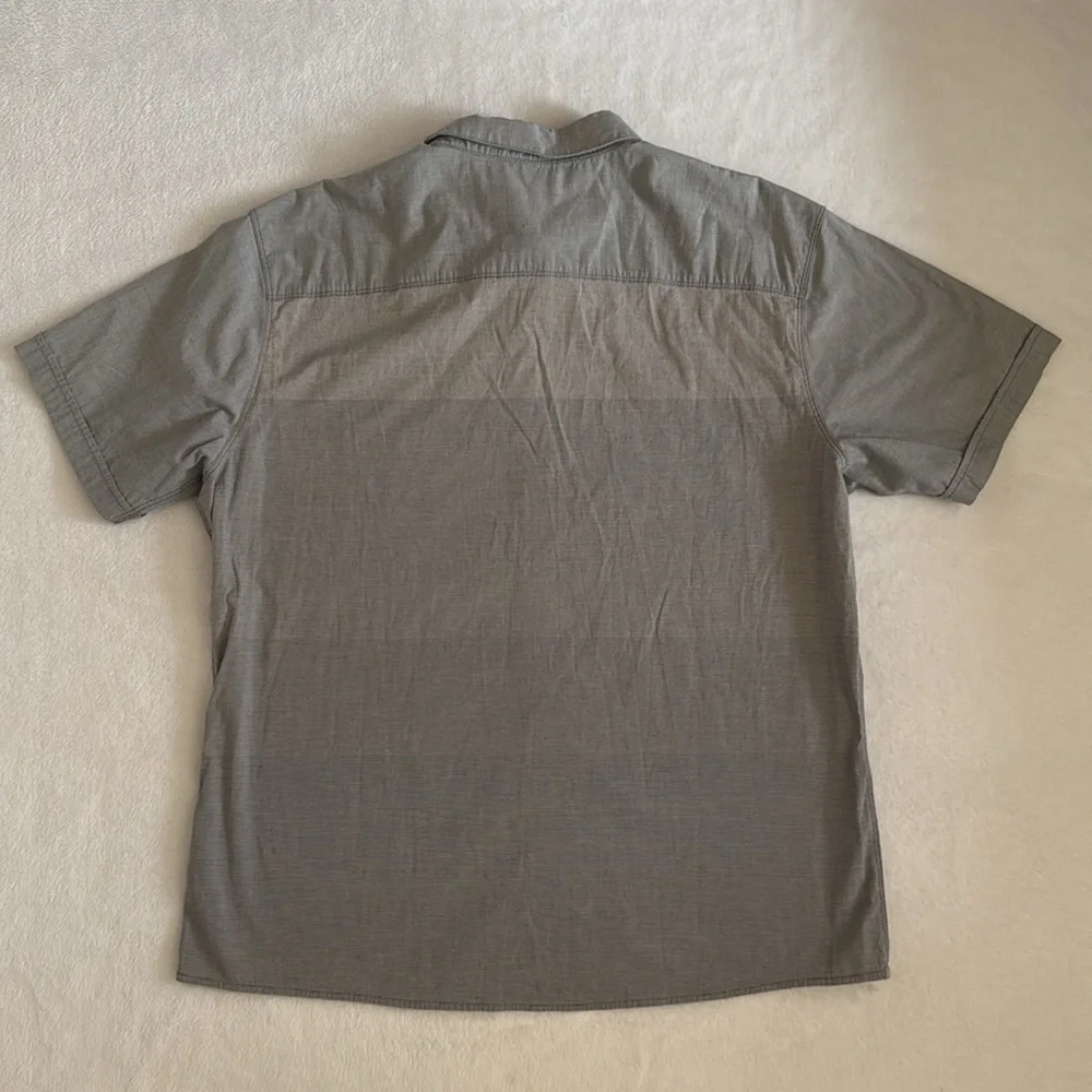 Kuhl | The Ombre Short Sleeve Button Up Casual Stripe Outdoor Shirt 7348 (XL) - Picture 12 of 16